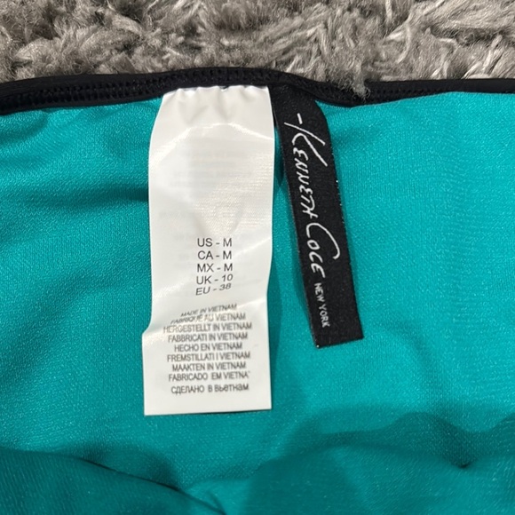 Kenneth Cole New York Blue Black Chevron Bikini Bottom Swimming Suit Designer - Picture 4 of 8